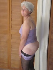 Granny lady woman bare old body