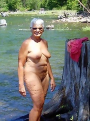 Horny lady woman naked boobs