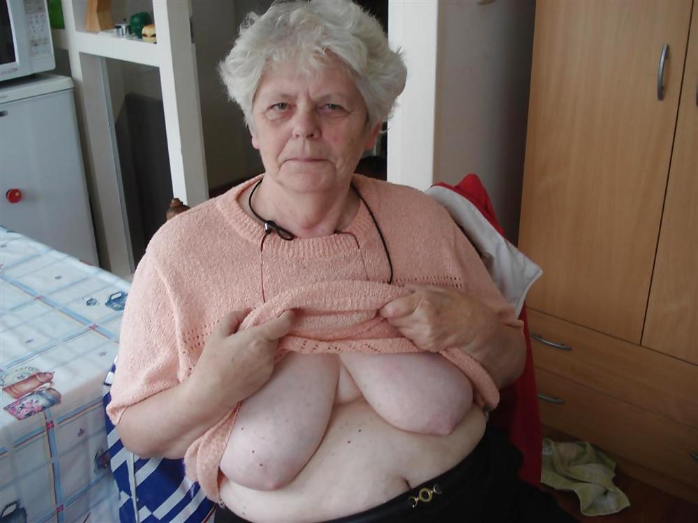 Naked old woman naked tits