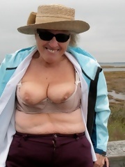 Randy sluts old lady exposed fat tits